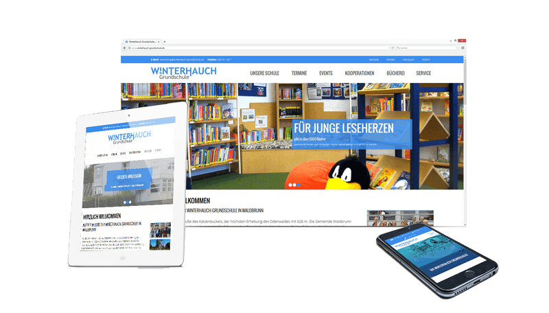 TYPO3 Website für die Winterhauch Grundschule 