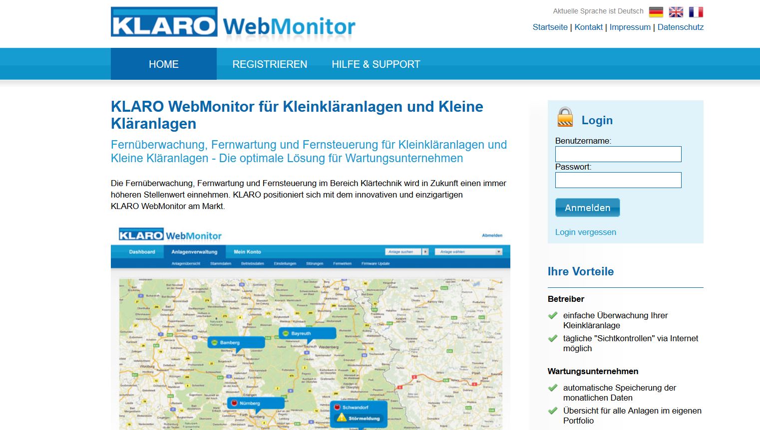 KLARO WebMonitor