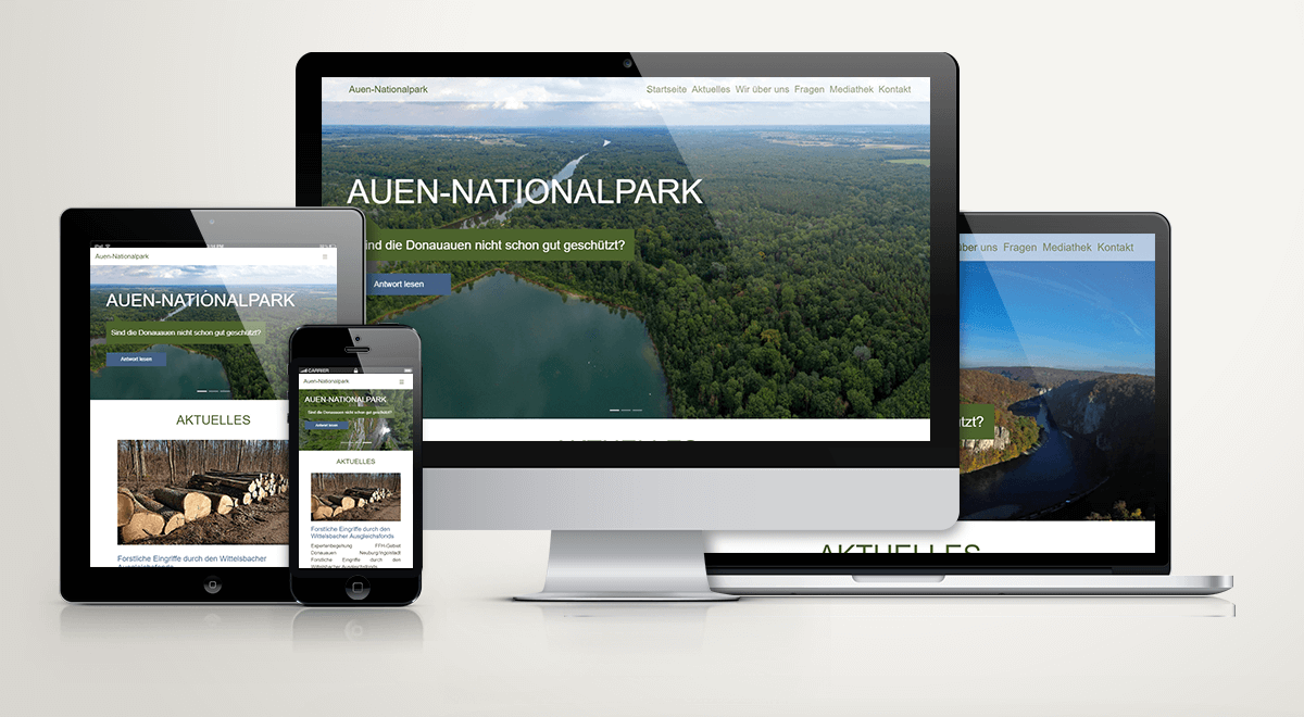 TYPO3 Website des Pro Auen-Nationalpark