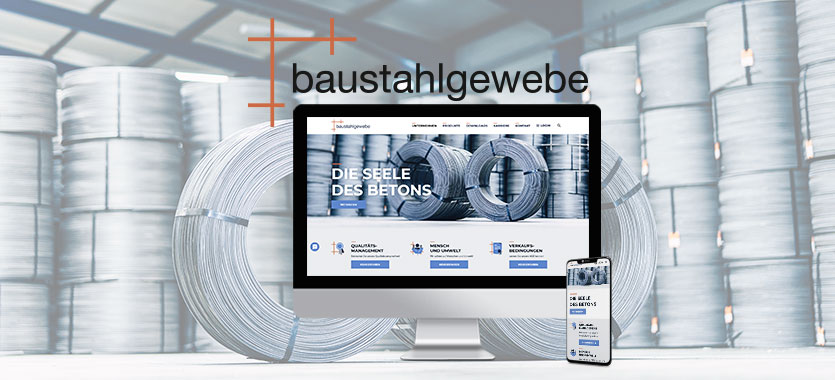 Facelift und Relaunch der Baustahlgewebe GmbH