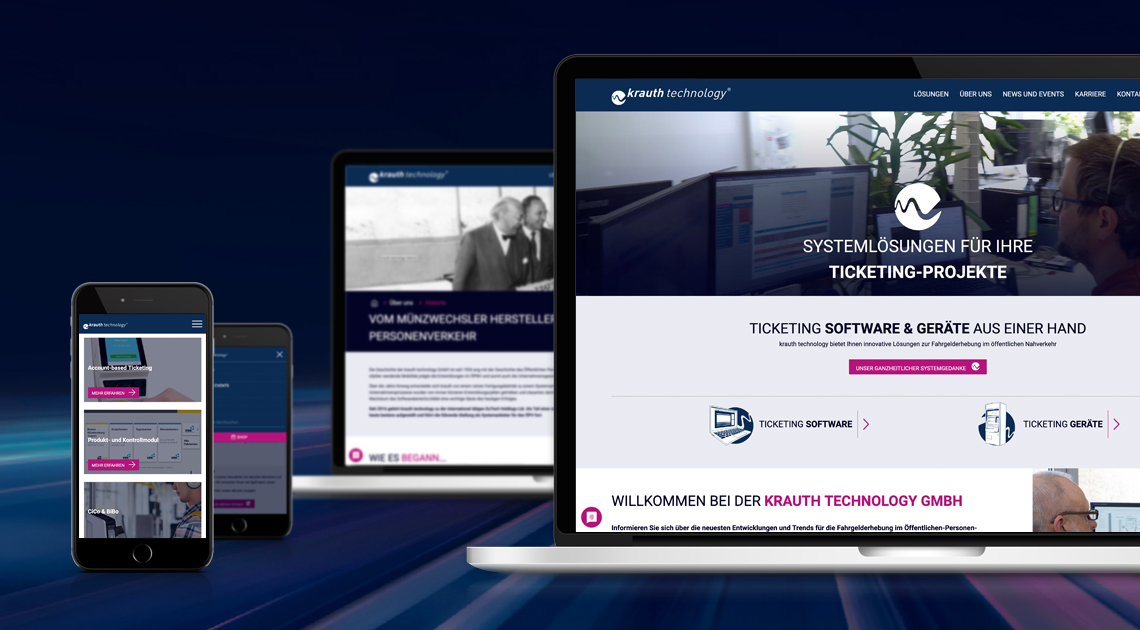 Website Relaunch mit TYPO3 bei krauth technology GmbH