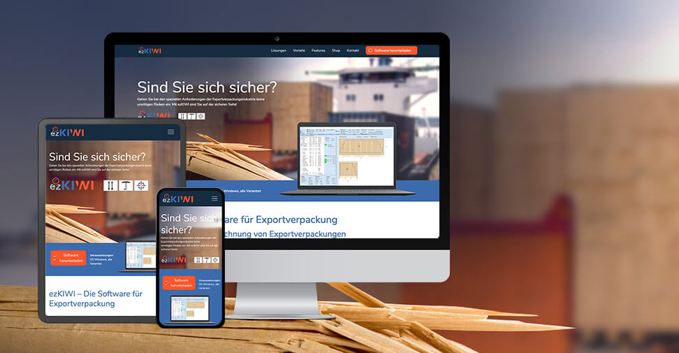 OnePager mit Shop-Modul für ISC Clemenz & Weinbrecht GmbH